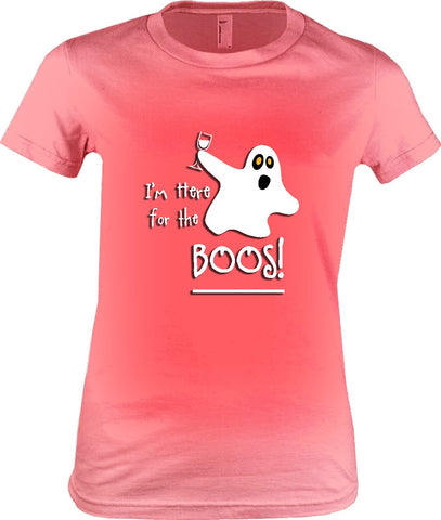 Women's - I'm Here For The Boos Tshirt, American Apparel Women's Tshirt - 2cooldesigns