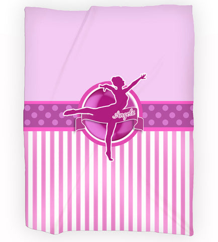 Personalized Fleece Blanket Throw - Personalized Dance Throw Blanket - Gift Idea - 2cooldesigns