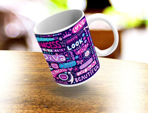 Valentine, Princess, Diva, Love Coffee Mug 11oz or 15oz - 2cooldesigns