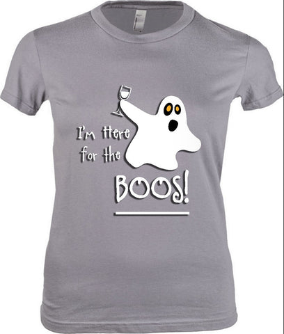 Women's - I'm Here For The Boos Tshirt, American Apparel Women's Tshirt - 2cooldesigns