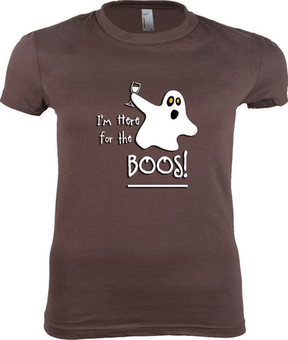 Women's - I'm Here For The Boos Tshirt, American Apparel Women's Tshirt - 2cooldesigns