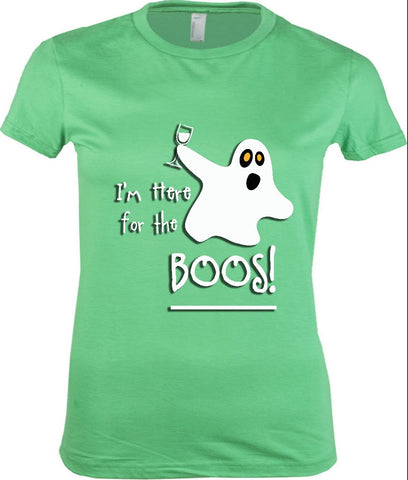 Women's - I'm Here For The Boos Tshirt, American Apparel Women's Tshirt - 2cooldesigns