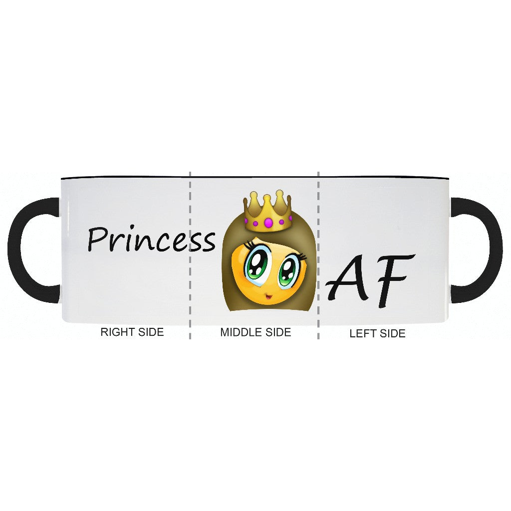 PRINCESS πΈπ» AF Accent Coffee Mug - 2cooldesigns