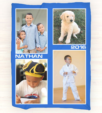 Personalized Photo Fleece Blanket - Picture Blanket, Personalized Throw Blanket - Gift Ideas - 2cooldesigns