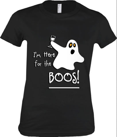 Women's - I'm Here For The Boos Tshirt, American Apparel Women's Tshirt - 2cooldesigns