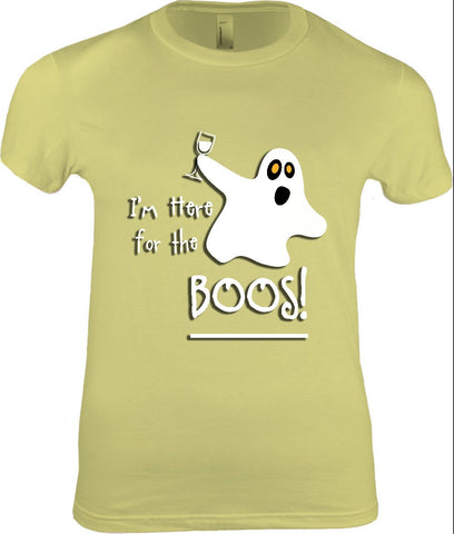 Women's - I'm Here For The Boos Tshirt, American Apparel Women's Tshirt - 2cooldesigns