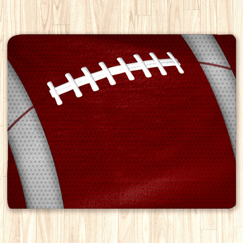 Custom Football Area Rug, Personalized, Team Colors, black and white - 2cooldesigns