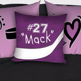 Purple Personalized Hockey Bedding, I Love Hockey, Custom Duvet or Comforter Sets - 2cooldesigns