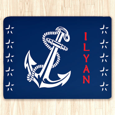 Nautical Anchor Area Rug Custom, Personalized Area Rugs and Mats - 2cooldesigns