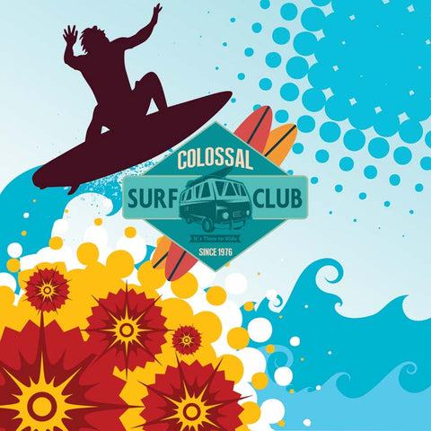 Personalized Surf Bedding, Colossal Wave Surfing, Duvet or Comforter Set - 2cooldesigns