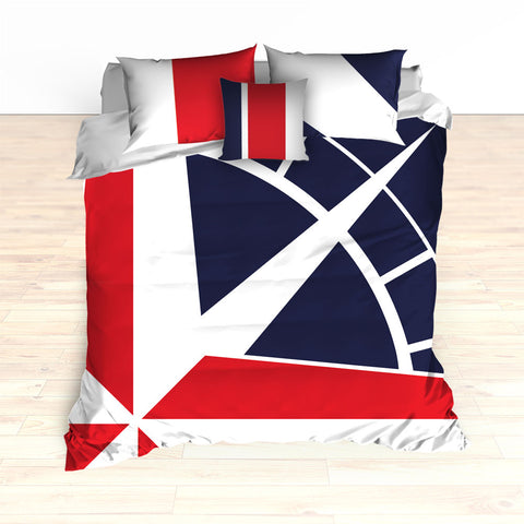 Nautical Compass Bedding, Duvet or Comforter Set - 2cooldesigns