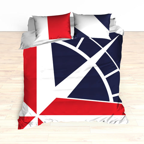 Nautical Compass Bedding, Duvet or Comforter Set - 2cooldesigns