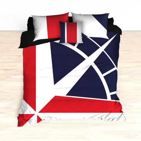 Nautical Compass Bedding, Duvet or Comforter Set - 2cooldesigns