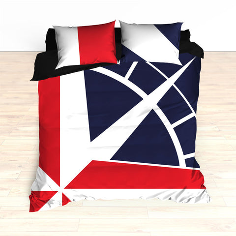 Nautical Compass Bedding, Duvet or Comforter Set - 2cooldesigns