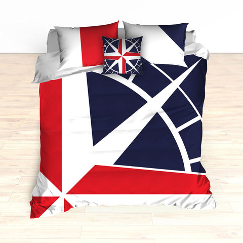 Nautical Compass Bedding, Duvet or Comforter Set - 2cooldesigns