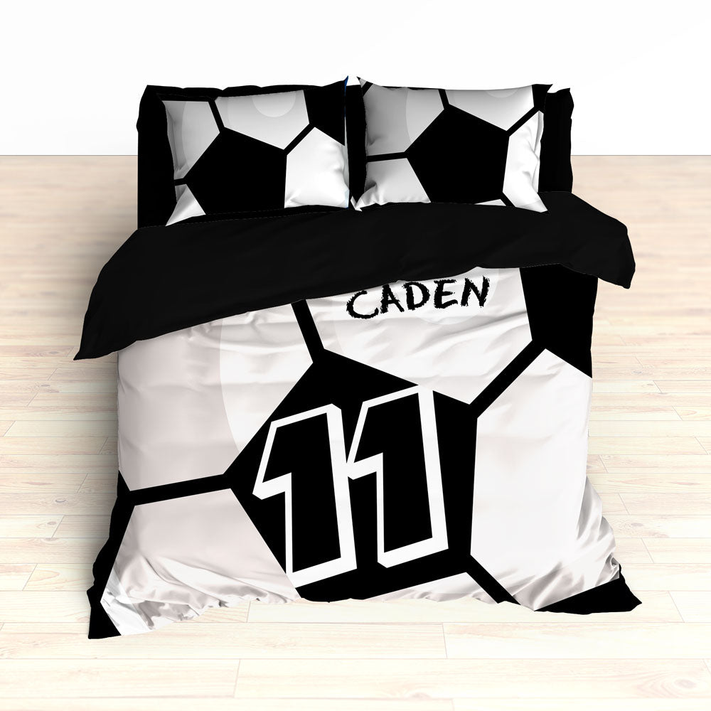Custom Soccer Theme Bedding, Personalized Duvet or Comforter Sets - 2cooldesigns