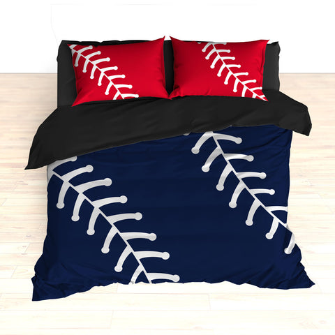 Baseball Stitches Bedding, Personalized Comforter or Duvet - 2cooldesigns