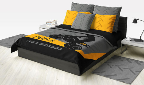 ATV Dirt Bike Quad Motocross Bedding Orange - 2cooldesigns