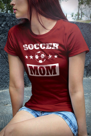 Soccer Mom Women's short sleeve t-shirt (White Print on Dark Colors) - 2cooldesigns