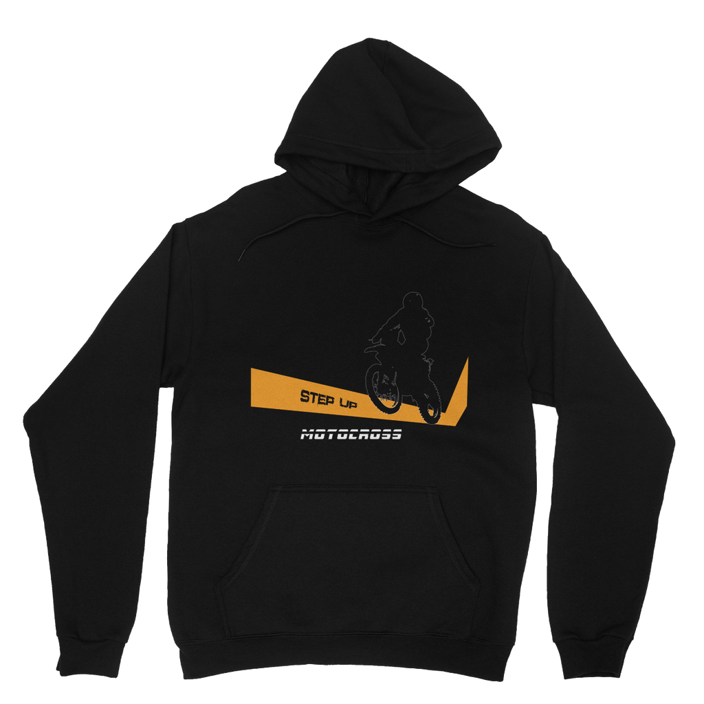 Motocross Orange and Black Heavy Blend Hooded Sweatshirt - 2cooldesigns