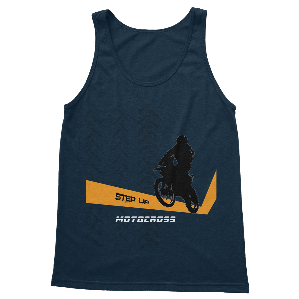 Motocross Orange and Black Softstyle Tank Top - 2cooldesigns