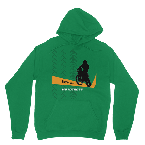 Motocross Orange and Black Heavy Blend Hooded Sweatshirt - 2cooldesigns