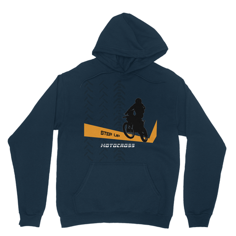 Motocross Orange and Black Heavy Blend Hooded Sweatshirt - 2cooldesigns