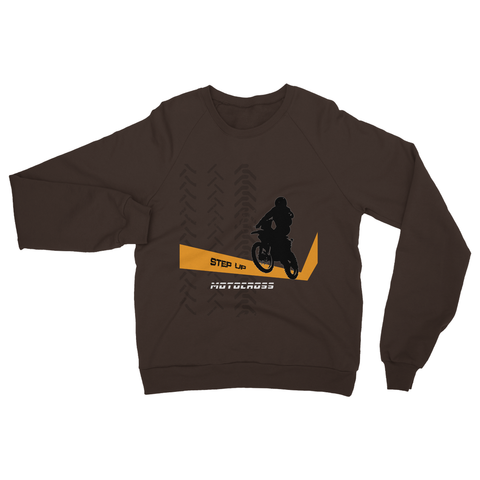 Motocross Orange and Black Heavy Blend Crew Neck Sweatshirt - 2cooldesigns
