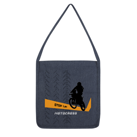 Motocross Orange and Black Tote Bag - 2cooldesigns