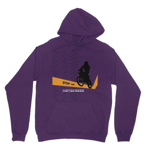 Motocross Orange and Black Heavy Blend Hooded Sweatshirt - 2cooldesigns