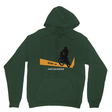 Motocross Orange and Black Heavy Blend Hooded Sweatshirt - 2cooldesigns