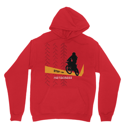 Motocross Orange and Black Heavy Blend Hooded Sweatshirt - 2cooldesigns