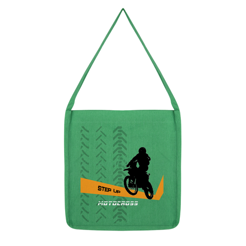 Motocross Orange and Black Tote Bag - 2cooldesigns