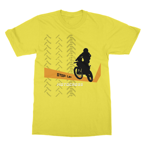 Motocross Orange and Black Softstyle Ringspun T-Shirt - 2cooldesigns