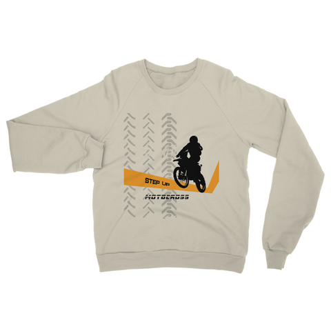 Motocross Orange and Black Heavy Blend Crew Neck Sweatshirt - 2cooldesigns
