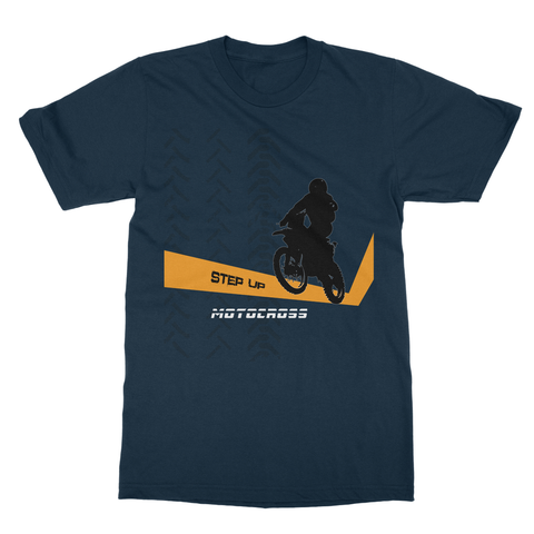 Motocross Orange and Black Softstyle Ringspun T-Shirt - 2cooldesigns