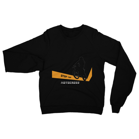 Motocross Orange and Black Heavy Blend Crew Neck Sweatshirt - 2cooldesigns