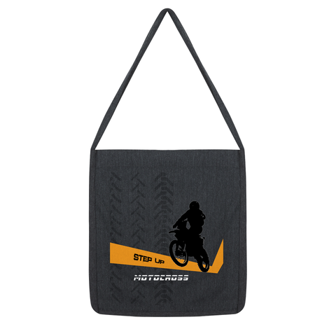 Motocross Orange and Black Tote Bag - 2cooldesigns