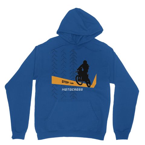 Motocross Orange and Black Heavy Blend Hooded Sweatshirt - 2cooldesigns