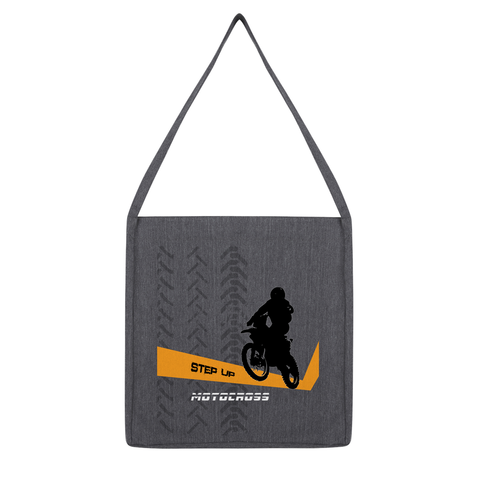 Motocross Orange and Black Tote Bag - 2cooldesigns