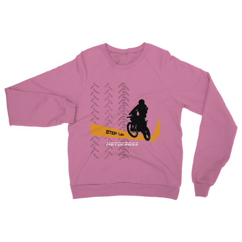 Motocross Orange and Black Heavy Blend Crew Neck Sweatshirt - 2cooldesigns
