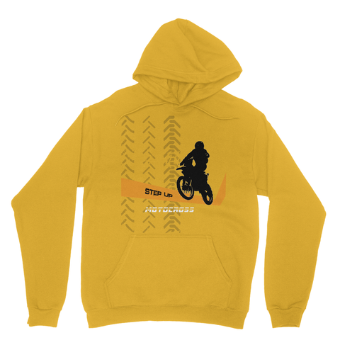 Motocross Orange and Black Heavy Blend Hooded Sweatshirt - 2cooldesigns