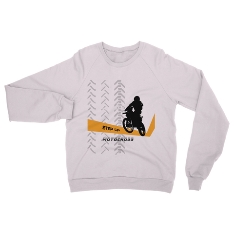 Motocross Orange and Black Heavy Blend Crew Neck Sweatshirt - 2cooldesigns