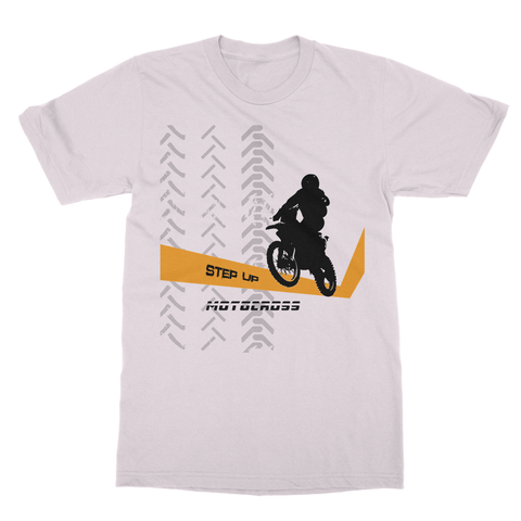 Motocross Orange and Black Softstyle Ringspun T-Shirt - 2cooldesigns