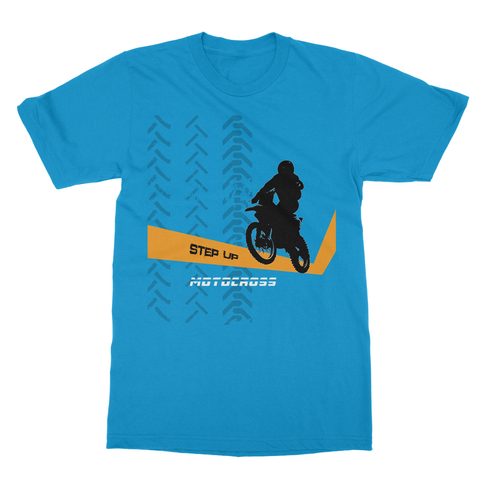 Motocross Orange and Black Softstyle Ringspun T-Shirt - 2cooldesigns