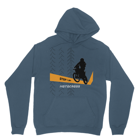 Motocross Orange and Black Heavy Blend Hooded Sweatshirt - 2cooldesigns