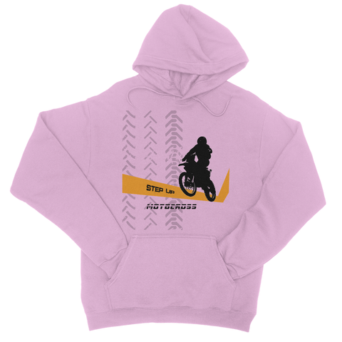 Motocross Orange and Black College Hoodie - 2cooldesigns