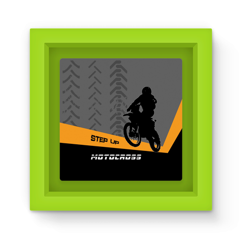 Motocross Orange and Black Magnet Frame - 2cooldesigns