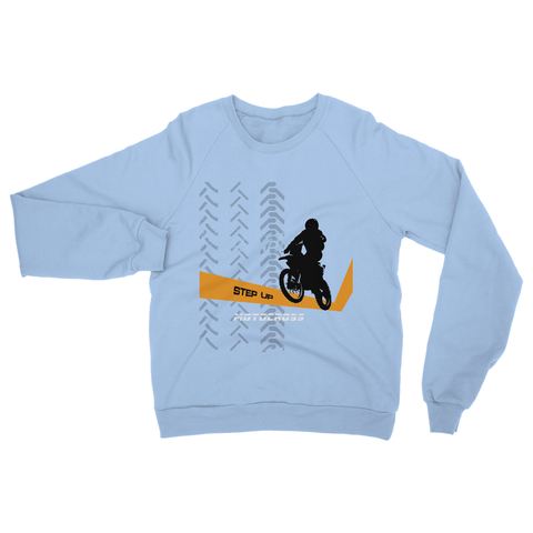 Motocross Orange and Black Heavy Blend Crew Neck Sweatshirt - 2cooldesigns