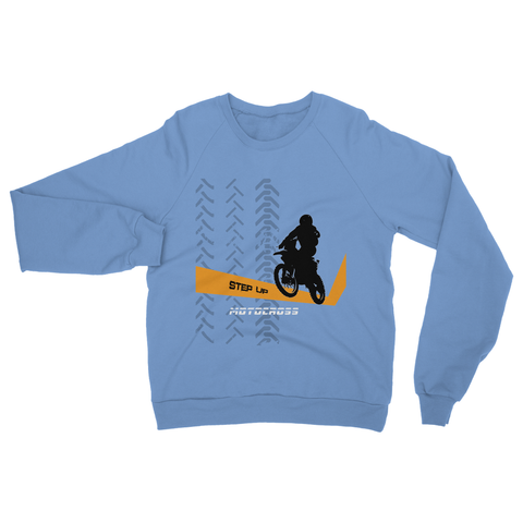 Motocross Orange and Black Heavy Blend Crew Neck Sweatshirt - 2cooldesigns